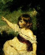 Sir Joshua Reynolds master hare oil painting